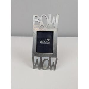 Vintage Seagull Canada Silver Tone Bow Wow Photo Frame Decorative Accent